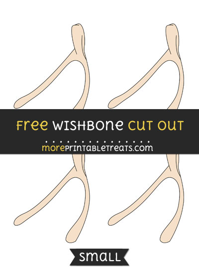 Free Wishbone Cut Out - Small Size Printable