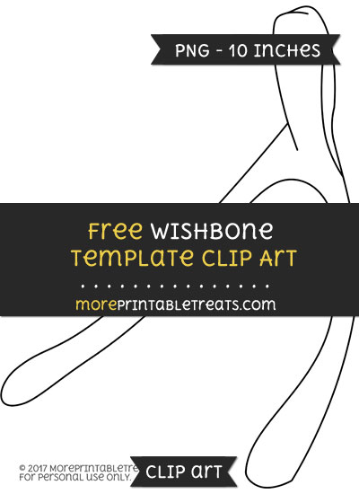 Free Wishbone Template - Clipart