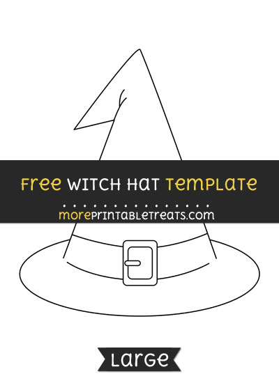 Free Witch Hat Template - Large