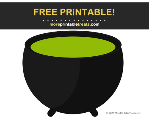 Free Printable Witch's Cauldron Cut Out