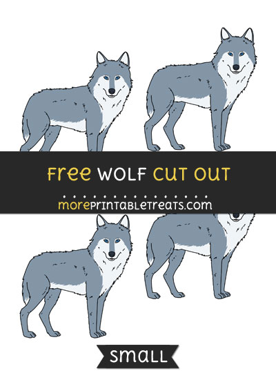 Free Wolf Cut Out - Small Size Printable