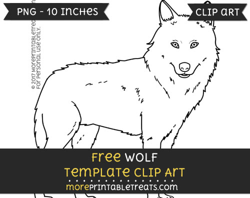 Free Wolf Template - Clipart