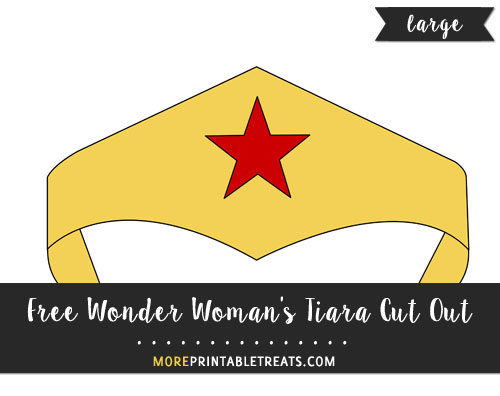 Free Wonder Woman's Tiara Cut Out - Large