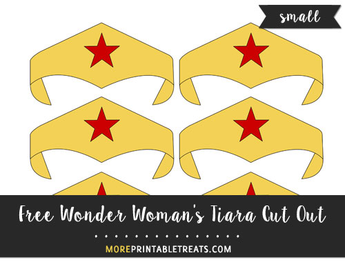 Free Wonder Woman's Tiara Cut Out - Small