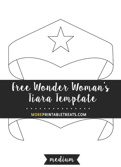 Wonder Woman s Tiara Template Medium