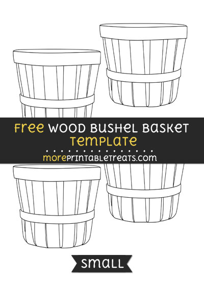 Free Wood Bushel Basket Template - Small