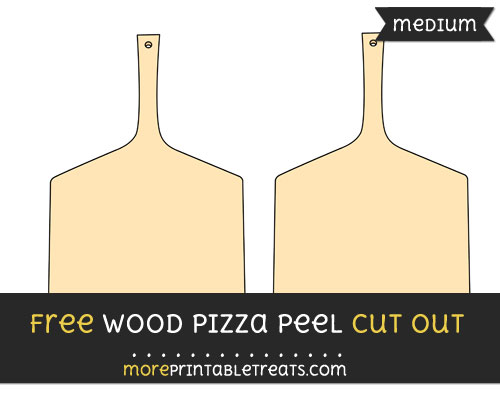 Free Wood Pizza Peel Cut Out - Medium Size Printable