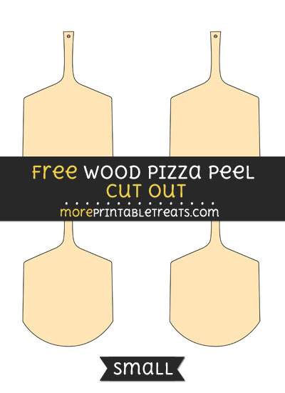 Free Wood Pizza Peel Cut Out - Small Size Printable