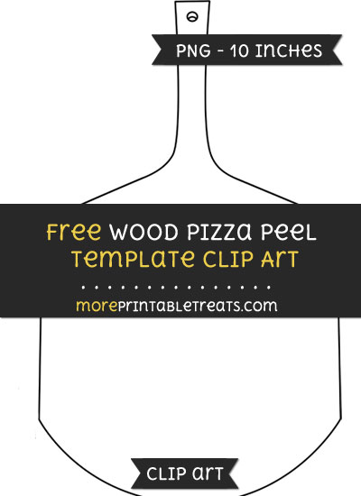 Free Wood Pizza Peel Template - Clipart