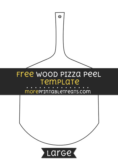 Free Wood Pizza Peel Template - Large