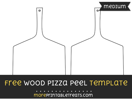 Free Wood Pizza Peel Template - Medium