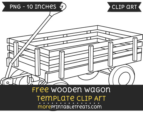 Free Wooden Wagon Template - Clipart