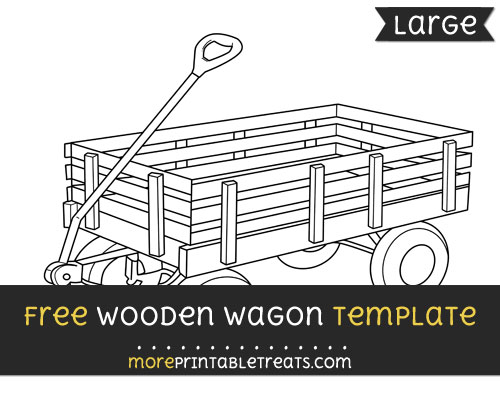 Free Wooden Wagon Template - Large