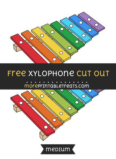 Free Xylophone Cut Out - Medium Size Printable