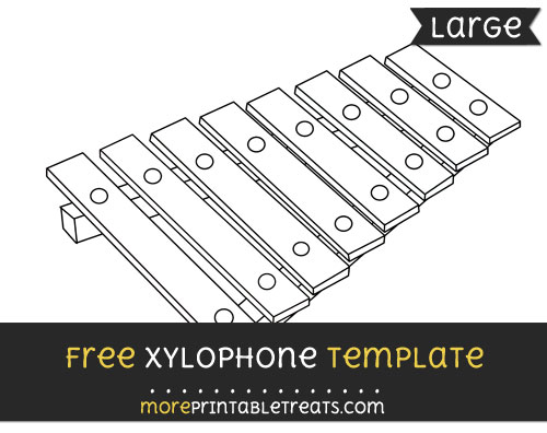 Free Xylophone Template - Large