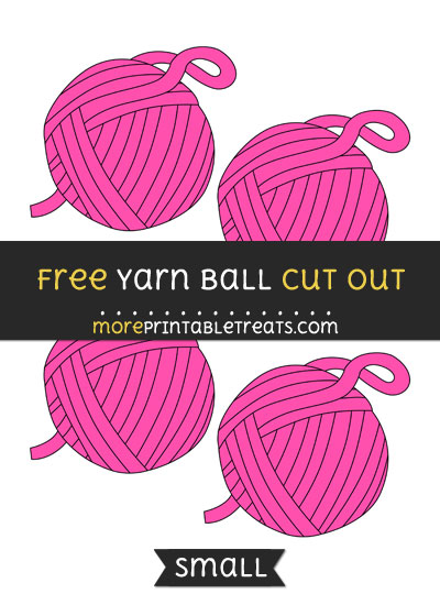 Free Yarn Ball Cut Out - Small Size Printable