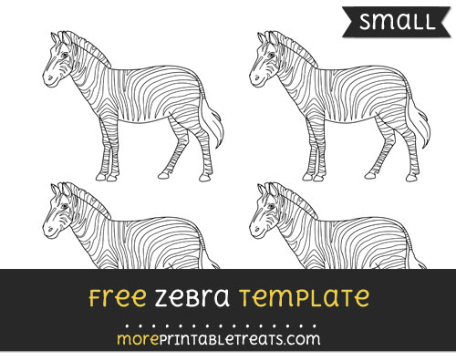 Free Zebra Template - Small