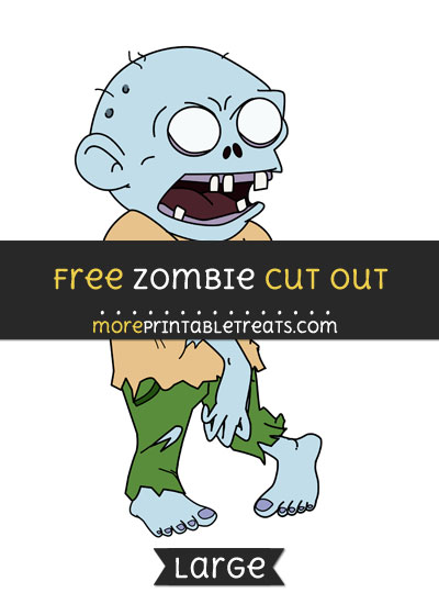 Free Zombie Cut Out - Large size printable